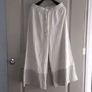 Max wide leg crop pants sz L